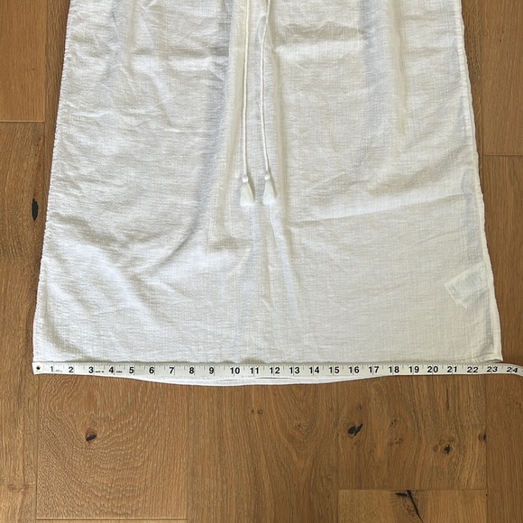 J. CREW White Cotton Smocked Flutter-Sleeve Mini Dress - Swim Cover-Up - Small - Picture 12 of 15